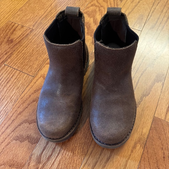 Ugg Youth Kids Bolden Chelsea Water Ankle Booties Waterproof Brown Size 1 - Picture 1 of 3